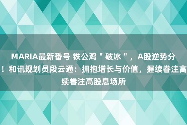 MARIA最新番号 铁公鸡＂破冰＂，A股逆势分配置异高！和讯规划员段云通：拥抱增长与价值，握续眷注高股息场所