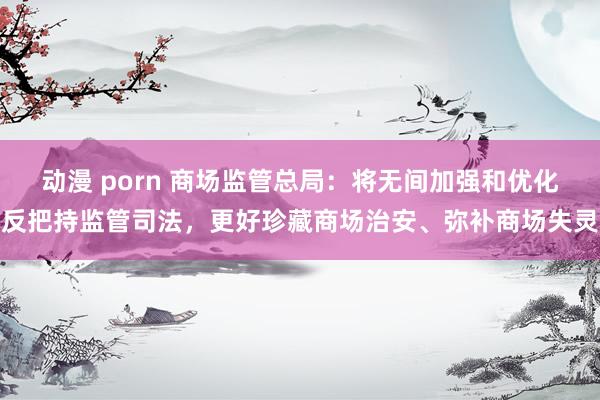 动漫 porn 商场监管总局：将无间加强和优化反把持监管司法，更好珍藏商场治安、弥补商场失灵